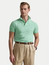 Polo Ralph Lauren Polo 710536856451 Zielony Slim Fit. Zielone koszulki polo męskie Polo Ralph Lauren, l, bez wzorów, z bawełny, bez kołnierzyka, bez ramiączek. Za 329.99 zł.