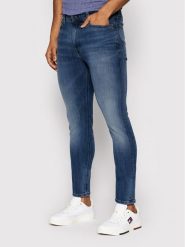 Tommy Jeans Jeansy Simon DM0DM09563 Granatowy Skinny Fit. Niebieskie jeansy męskie Tommy Jeans, bez wzorów, z bawełny. Za 339.99 zł.