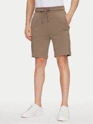 HUGO Szorty sportowe Liam 50540936 Beżowy Regular Fit. Brązowe szorty sportowe męskie Hugo, bez wzorów, z bawełny, sportowe. Za 239.99 zł.