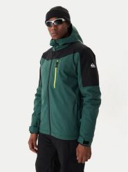 Quiksilver Kurtka snowboardowa Titano EQYTJ03513 Zielony Slim Fit. Zielone kurtki narciarskie i snowboardowe męskie Quiksilver, na zimę, m, bez wzorów, z syntetyku, bez kaptura, narciarskie. Za 869.99 zł.