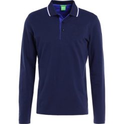 BOSS ATHLEISURE PLISOS Koszulka polo night watch. Niebieskie koszulki męskie z długim rękawem BOSS ATHLEISURE, m, z bawełny, polo, z długim rękawem. Za 379.00 zł.