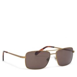 Okulary przeciwsłoneczne Fossil. Żółte okulary przeciwsłoneczne męskie Fossil, bez wzorów, złote. Za 279.99 zł.