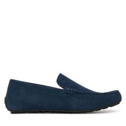 Mokasyny GINO ROSSI. Niebieskie mokasyny męskie Gino Rossi, bez zapięcia. Za 299.99 zł.