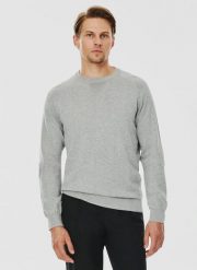 PAKO LORENTE – Jasnoszary sweter męski. Swetry męskie Pako Lorente, bez wzorów, z bawełny, bez kołnierzyka, bez ramiączek. Za 119.99 zł.