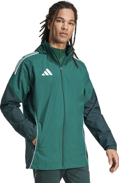 Kurtka męska Adidas Kurtka męska Tiro 25 Competition All-Weather zielona JI8936 2XL. Zielone kurtki męskie ADIDAS, m, bez wzorów, bez ramiączek, bez kaptura. Za 348.99 zł.
