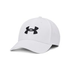 Czapka Under Armour Blitzing. Białe czapki męskie Under Armour, bez wzorów, z poliesteru, sportowe. Za 208.99 zł.