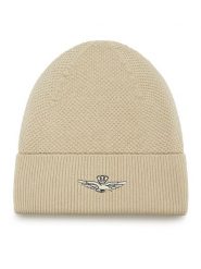 Aeronautica Militare Czapka 252CU0086UL00903 Beżowy. Brązowe czapki męskie Aeronautica Militare, na zimę, bez wzorów, z materiału. Za 219.99 zł.