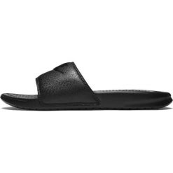 Czarne Klapki Nike Benassi Jdi M 343880-001. Czarne klapki i japonki męskie Nike, bez wzorów, z dżerseju. W wyprzedaży za 149.00 zł.