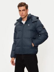 Calvin Klein Jeans Kurtka puchowa Essentials J30J325946 Granatowy Regular Fit. Niebieskie kurtki męskie Calvin Klein Jeans, m, bez wzorów, z jeansu, bez ramiączek, bez kaptura. Za 689.99 zł.