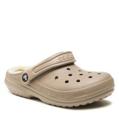 Klapki Crocs. Brązowe klapki i japonki męskie Crocs, bez wzorów. Za 219.99 zł.
