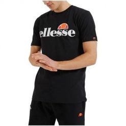 Koszulka sportowa męska Ellesse Prado. Czarne t-shirty sportowe męskie Ellesse, m, bez wzorów, sportowe, bez ramiączek. Za 204.00 zł.