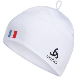 Czapka zimowa Odlo POLYKNIT FAN WARM ECO. Białe czapki męskie Odlo, na zimę, bez wzorów, sportowe. Za 139.99 zł.