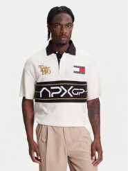 Tommy Hilfiger Polo F1 Movie Race Day MW0MW41393 Écru Relaxed Fit. Koszulki polo męskie Tommy Hilfiger, m, bez wzorów, z bawełny, bez kołnierzyka, bez ramiączek. Za 559.99 zł.