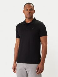 KARL LAGERFELD Polo 745000 562200 Czarny Regular Fit. Czarne koszulki polo męskie KARL LAGERFELD, m, bez wzorów, z bawełny, bez kołnierzyka, bez ramiączek. Za 539.99 zł.