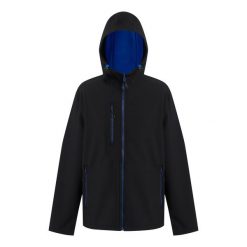 Męska Dwuwarstwowa Kurtka Soft Shell Navigate Z Kapturem. Czarne kurtki męskie Regatta, m, bez wzorów, sportowe, bez ramiączek, z kapturem. Za 184.99 zł.