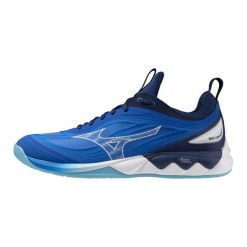 Buty halowe Mizuno Wave Luminous. Białe buty do biegania męskie Mizuno, bez wzorów, z materiału, bez zapięcia, do biegania, mizuno wave. W wyprzedaży za 506.40 zł.