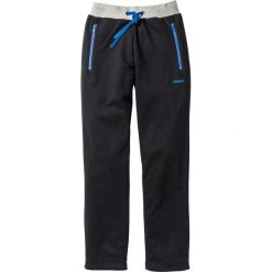 Spodnie dresowe Regular Fit bonprix czarno-jasnoszary melanż - lazurowy. Spodnie dresowe męskie marki bonprix. Za 59.99 zł.