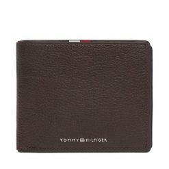Portfel Tommy Hilfiger. Brązowe portfele męskie Tommy Hilfiger, bez wzorów. Za 299.99 zł.