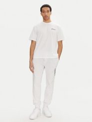 Jack & Jones Komplet t-shirt i spodnie dresowe Beau 12277849 Biały Relaxed Fit. Białe spodnie dresowe męskie Jack & Jones, bez wzorów, z bawełny. Za 109.99 zł.