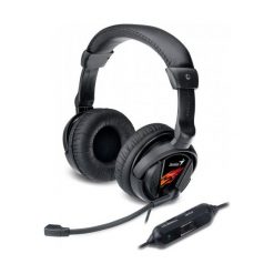 Genius Słuchawki Hs-g500v Gaming. Czarne słuchawki dla graczy Genius. Za 75.00 zł.