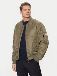 Guess Jeans Kurtka bomber M5RL81 WHAA2 Khaki Regular Fit. Brązowe kurtki męskie Guess Jeans, m, z aplikacjami, z jeansu, bez ramiączek, bez kaptura. Za 519.99 zł.