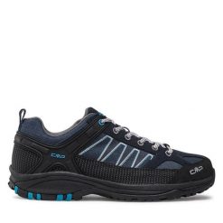 Trekkingi CMP. Niebieskie buty trekkingowe męskie CMP, bez wzorów, sportowe, bez obcasa, bez zapięcia. Za 299.99 zł.