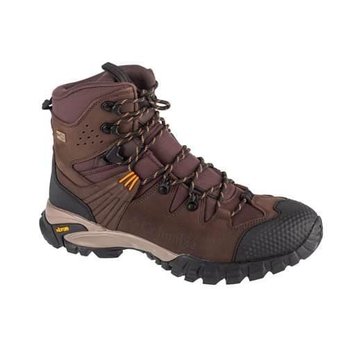 Buty trekkingowe męskie Columbia Geoterra Outdry. Brązowe buty trekkingowe męskie Columbia, bez wzorów, z materiału, za kostkę, bez zapięcia, trekkingowe. Za 599.99 zł.