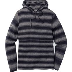 Sweter z kapturem Slim Fit bonprix szaro-niebieski w paski. Swetry męskie marki bonprix. Za 89.99 zł.