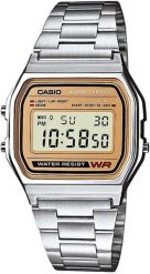 Zegarek Casio Zegarek męski Retro srebrny (A158WEA-9EF). Szare zegarki męskie Casio, srebrne. Za 141.02 zł.