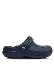 Crocs Klapki Classic Lined Clog 203591 Granatowy. Niebieskie klapki i japonki męskie Crocs, bez wzorów, z tworzywa sztucznego. Za 189.99 zł.