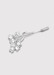 PAKO LORENTE - Srebrna szpilka do marynarki męskiej konwalia. Szare biżuteria dla mężczyzn Pako Lorente, srebrne. Za 119.99 zł.