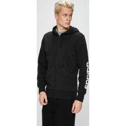 Adidas Performance - Bluza. Czarne bluzy rozpinane męskie marki adidas Performance, z bawełny. W wyprzedaży za 199.90 zł.