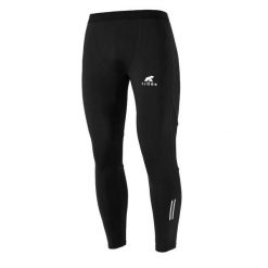 Męskie legginsy do biegania. Czarne legginsy męskie FJORK MERINO, m, bez wzorów, z elastanu, do biegania. W wyprzedaży za 199.00 zł.