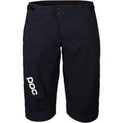 Spodenki rowerowe męskie POC Velocity. Czarne szorty sportowe męskie POC, bez wzorów, z elastanu, sportowe. Za 497.99 zł.