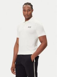 EA7 Emporio Armani Polo 8NPF14 PJVQZ U1105 Beżowy Regular Fit. Brązowe koszulki polo męskie EA7 Emporio Armani, m, bez wzorów, z bawełny, bez kołnierzyka, bez ramiączek. Za 249.99 zł.