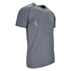 Koszulka sportowa Keeza Turbo z krótkim rękawkiem. Szare t-shirty sportowe męskie KEEZA, s, bez wzorów, sportowe, bez ramiączek. Za 71.00 zł.