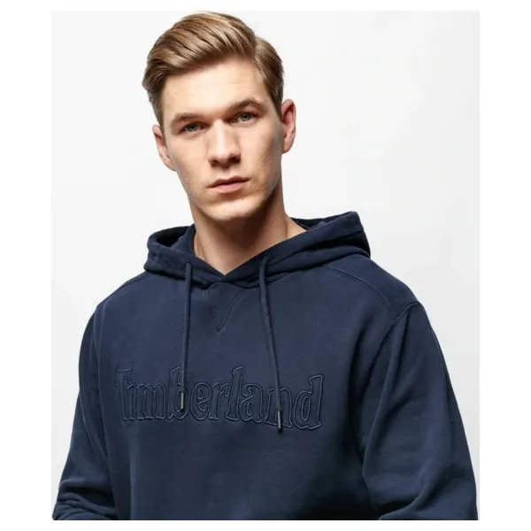 Timberland Bluza Taylor River Over Head Sweat , niebieski, rozmiar S. Niebieskie bluzy nierozpinane męskie Timberland, m, bez wzorów, z bawełny, z kapturem. Za 429.99 zł.