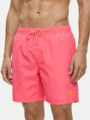 Guess Szorty kąpielowe F6GT24 WG282 Różowy Regular Fit. Czerwone kąpielówki męskie Guess, m, z aplikacjami, z syntetyku. Za 219.99 zł.