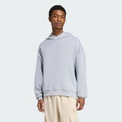 Bluza z kapturem Soft Lux. Szare bluzy z kapturem męskie ADIDAS, l, bez wzorów, z kapturem. Za 349.00 zł.