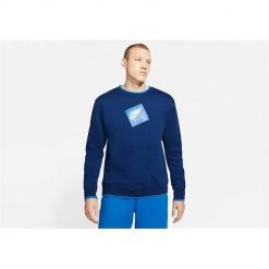Bluza sportowa męska Nike Air Jordan Jumpman Classics. Niebieskie bluzy bez kaptura męskie Nike, m, bez wzorów, bez kaptura. Za 387.00 zł.