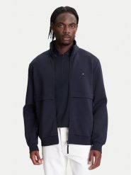 Tommy Hilfiger Bluza Permormance MW0MW41227 Granatowy Regular Fit. Niebieskie bluzy rozpinane męskie Tommy Hilfiger, m, bez wzorów, z bawełny, bez ramiączek, bez kaptura. Za 719.99 zł.