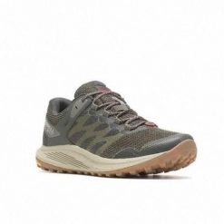 Buty do biegania męskie Merrell Nova 3 Gtx. Szare buty do biegania męskie Merrell, bez wzorów, z materiału, bez zapięcia, do biegania. Za 765.00 zł.