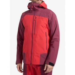 Kurtka z membraną La Sportiva Alpine Guide GTX Perfomance Jacket. Czerwone kurtki męskie La Sportiva, bez wzorów, sportowe, bez ramiączek, bez kaptura. Za 2,076.89 zł.
