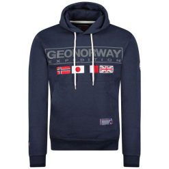 Bluza Geographical Norway GREAT NAVY DB MEN 317 granatowy męska. Niebieskie bluzy nierozpinane męskie Geographical Norway, m, bez wzorów, sportowe, bez ramiączek, bez kaptura. Za 139.00 zł.