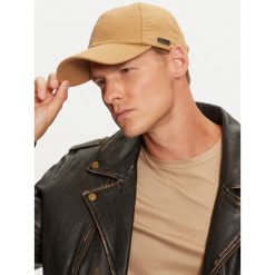 Czapka z daszkiem BOSS. Brązowe czapki męskie Boss, bez wzorów. Za 179.99 zł.