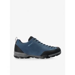 Buty turystyczne męskie Scarpa Mojito Trail GTX. Niebieskie buty trekkingowe męskie Scarpa, bez wzorów, sportowe, bez obcasa, bez zapięcia. Za 748.99 zł.