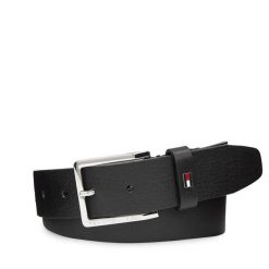 Pasek Męski Tommy Hilfiger. Czarne paski męskie Tommy Hilfiger, bez wzorów. Za 169.99 zł.