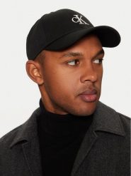 Calvin Klein Czapka z daszkiem Monogram Embro K50K512147 Szary. Czarne czapki męskie Calvin Klein, bez wzorów, z materiału. Za 89.99 zł.