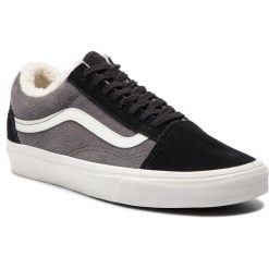 Tenisówki VANS - Old Skool VN0A38G1UPE1 (Suede/Sherpa) Black/Pewt. Czarne trampki męskie Vans, z gumy, klasyczne. Za 359.00 zł.