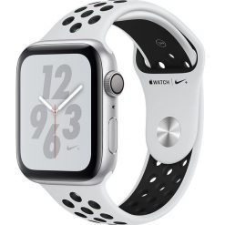 Smartwatch Apple Watch Nike+ Series 4 GPS, 44mm koperta z aluminium w kolorze srebrnym z paskiem sportowym Nike w kolorze czystej platyny/czarnym -MU6. Zegarki smartwatch Apple. Za 2,039.20 zł.
